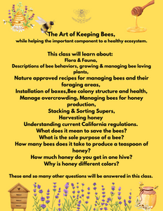 The Art of Beekeeping Workshop - Taught at your location